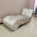 โซฟา Bed (Daybed) หลังขมวด ดึงกระดุมคริสตัล หุ้มผ้ากำมะหยี่ (ตัว หนัง/ผ้า มีให้เลือกหลายเฉดสี) 
